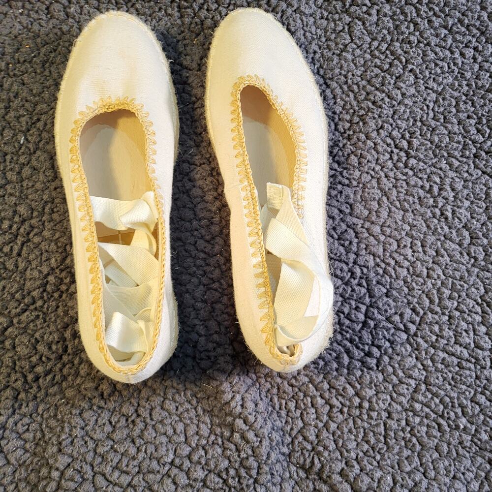 DV by Dolce Vita Cream Ballet Flats with Ribbon - Picture 2 of 3